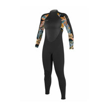 Load image into Gallery viewer, ONEILL WOMENS EPIC 3/2 FULL WETSUIT-BLACK/DEMIFLORAL