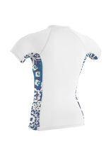 Load image into Gallery viewer, ONEILL WOMENS SIDE PRINT RASH GUARD-WHITE/CHRISTINA FLORAL