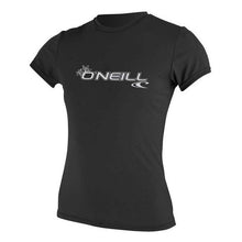 Load image into Gallery viewer, ONEILL WOMENS RASH GUARD-BLACK