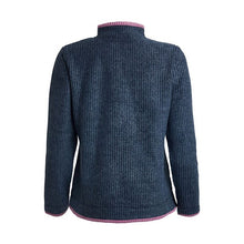 Load image into Gallery viewer, WEIRD FISH WOMENS BEYONCE ECO 1/4 ZIP GRID FLEECE - NAVY