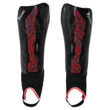 Load image into Gallery viewer, PRECISION ORIGIN.0 FOOTBALL SHIN&ANKLE GUARDS - BLACK/RED