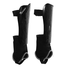Load image into Gallery viewer, PRECISION ORIGIN.0 FOOTBALL SHIN&ANKLE GUARDS - BLACK/RED