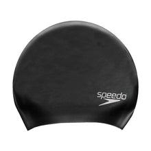 Load image into Gallery viewer, SPEEDO LONG HAIR CAP BLACK