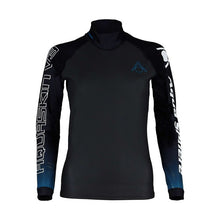Load image into Gallery viewer, AQUASPHERE WOMENS AQUASKIN V3 TOP - BLK/TURQ