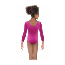 Load image into Gallery viewer, THE ZONE GYMNASTICS TIARA CRYSTAL LONG SLEEVED LEOTARD - CERISE