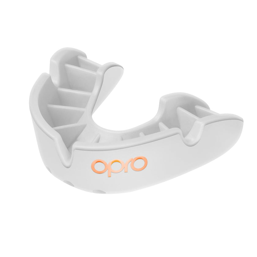 OPRO JUNIOR G5 BRONZE MOUTHGUARD WHITE