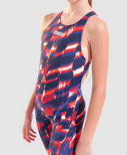Load image into Gallery viewer, ARENA GIRLS POWERSKIN ST NEXT RED WHITE BLUE
