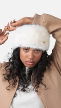 Load image into Gallery viewer, BARTS FUR HEADBAND WHITE

