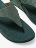 FITFLOP LULU SHIMMERGLITZ TOE POST SANDALS DEEP OCEAN
