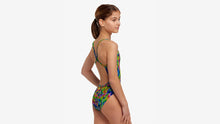 Load image into Gallery viewer, FUNKITA GIRLS SPIN THE BOTTLE COSTUME  SINGLE STRAP 1 PIECE  - MULTICOLOURED
