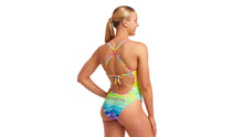 Load image into Gallery viewer, FUNKITA LADIES TIE ME TIGHT ONE PIECE SWIMMING COSTUME LAKE ACID
