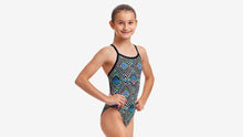 Load image into Gallery viewer, FUNKITA GIRLS SINGLE STRAP SWIMMING COSTUME - WEAVE PLEASE
