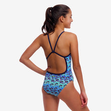 Load image into Gallery viewer, FUNKITA GIRLS ONE PIECE SINGLE STRAP SWIMMING COSTUME JACK STACK

