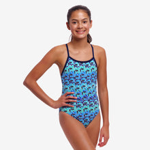Load image into Gallery viewer, FUNKITA GIRLS ONE PIECE SINGLE STRAP SWIMMING COSTUME JACK STACK
