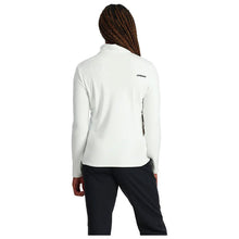 Load image into Gallery viewer, SPYDER SHIMMER BUG 1/2 ZIP WHITE SMALL
