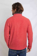 Load image into Gallery viewer, WEIRDFISH MENS NEWARK 1/4 ZIP JUMPER BARBERRY RED
