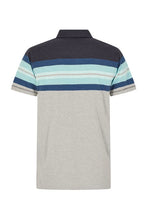 Load image into Gallery viewer, WEIRDFISH MENS ALBURY ECO CHEST STRIPE POLO SKY BLUE
