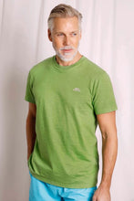 Load image into Gallery viewer, WEIRDFISH MENS FISHED ORGANIC BRANDED TEE KIWI GREEN
