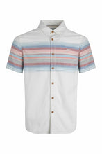 Load image into Gallery viewer, WEIRDFISH MENS BOWFELL ORGANIC COTTON SHORT SLEEVE SHIRT DUSTY WHITE
