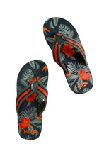 Load image into Gallery viewer, WEIRDFISH MENS DERWENT PRINTED NAVY FLIPFLOPS
