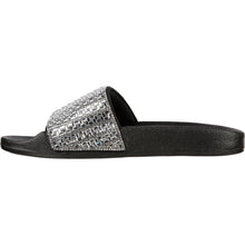 Load image into Gallery viewer, SKECHERS WOMENS POP UP NEW SPARKLE SLIDE  BLACK
