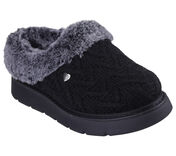 Load image into Gallery viewer, SKECHER WOMENS KEEPSAKES LITE COZY BLEND SLIPPER BLACK
