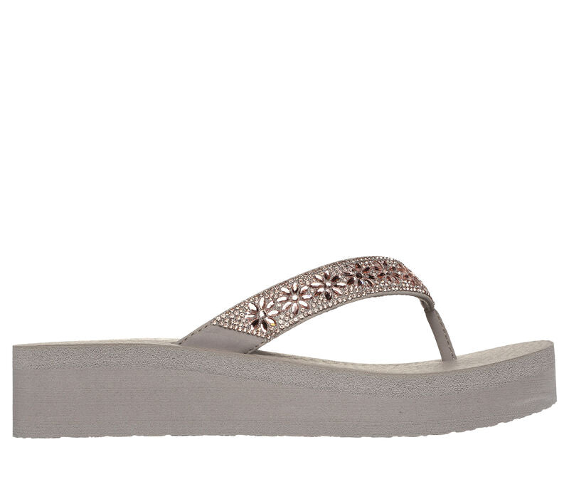 SKECHERS WOMENS VINYASA WILD DAISIES TAUPE