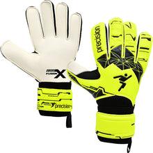 Load image into Gallery viewer, PRECISION JUNIOR FUSION XFLAT ESSENTIAL GOAL KEEPER GLOVE YELLOW
