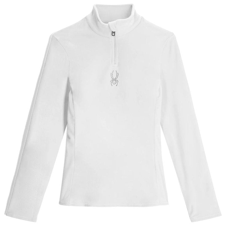 SPYDER SHIMMER BUG 1/2 ZIP WHITE SMALL