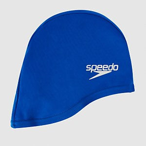 SPEEDO POLYESTER SWIM CAP BLUE SENIOR