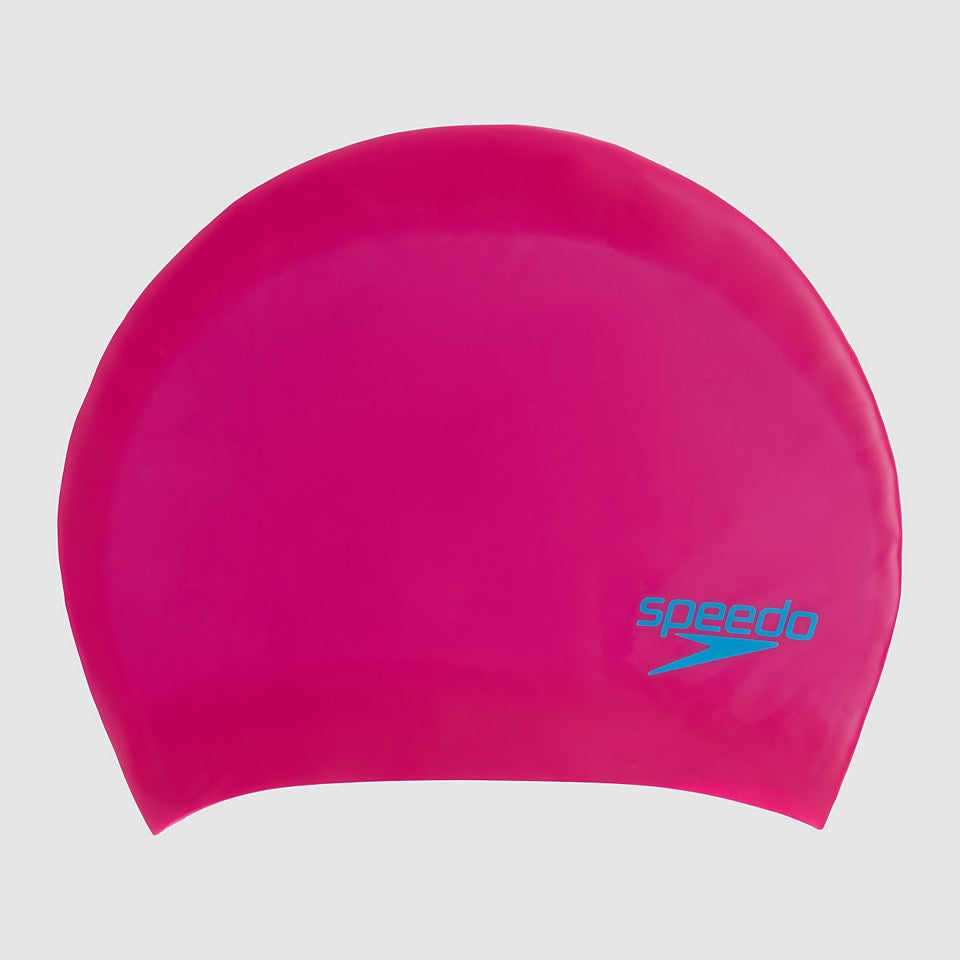SPEEDO LONG HAIR SILICONE CAP JUNIOR PINK/BLUE