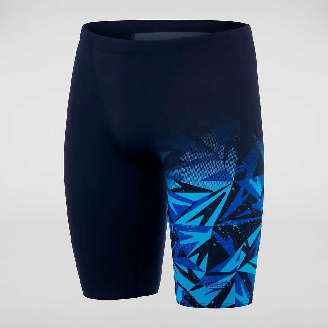 SPEEDO MENS  V-CUT HYPERBOOM JAMMER BLACK/BLUE