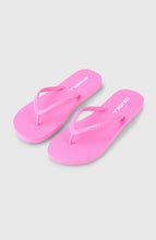 Load image into Gallery viewer, ONEILL WOMENS PROFILE FLIP FLOPS SMALL LOGO ELECTRIC PINK
