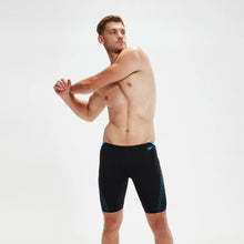 Load image into Gallery viewer, SPEEDO MENS HYPER BOOM SPLICE JAMMER BLACK/BLUE
