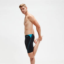 Load image into Gallery viewer, SPEEDO MENS HYPER BOOM SPLICE JAMMER BLACK/BLUE
