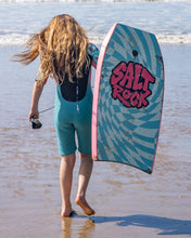 Load image into Gallery viewer, SALTROCK KIDS LUSH WAVES WETSUIT SHORTIE BLUE FLORAL
