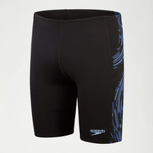 Load image into Gallery viewer, SPEEDO MENS TECH PANEL JAMMER BLACK/BLUE
