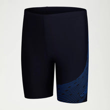 Load image into Gallery viewer, SPEEDO BOYS MEDLEY LOGO JAMMER NAVY/BLUE
