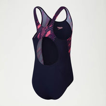 Load image into Gallery viewer, SPEEDO GIRLS HYPERBOOM SPLICE MUSCLEBACK NAVY/PINK
