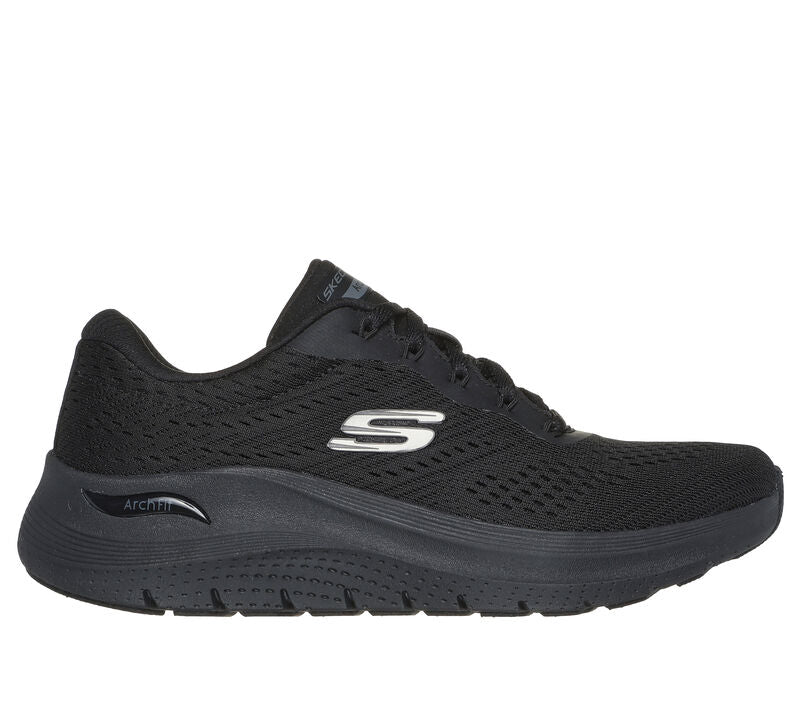 SKECHERS WOMENS ARCH FIT 2.0 BIG LEAGUE BLACK