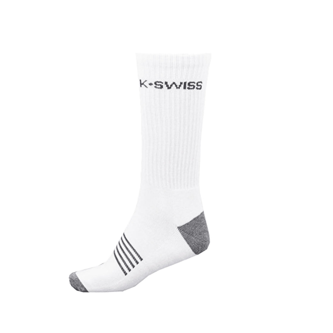 K-SWISS AC ALLCOURT SPORTS SOCKS WHITE/BLACK 3PACK