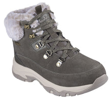 Load image into Gallery viewer, SKECHERS WOMENS TREGO SNOW WORRIES OLIVE

