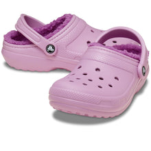 Load image into Gallery viewer, CROCS CLASSIC LINED FUR CLOG HYDRANGEA/PINK
