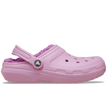 Load image into Gallery viewer, CROCS CLASSIC LINED FUR CLOG HYDRANGEA/PINK
