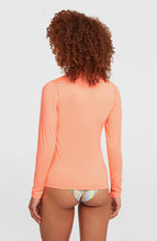 Load image into Gallery viewer, ONEILL WOMENS RASH VEST SKINS LONG SLEEVE FUNKY PEACH
