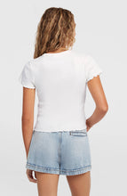 Load image into Gallery viewer, ONEILL WOMENS RIB TSHIRT SNOW WHITE
