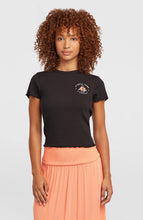 Load image into Gallery viewer, ONEILL WOMENS RIB TSHIRT BLACK OUT

