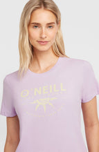 Load image into Gallery viewer, ONEILL WOMENS FRONT PRINT TSHIRT PALE LAVENDER
