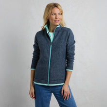 Load image into Gallery viewer, WEIRD FISH LADIES ARIANA FULL ZIP FLEECE RICH NAVY
