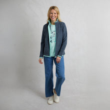 Load image into Gallery viewer, WEIRD FISH LADIES ARIANA FULL ZIP FLEECE RICH NAVY

